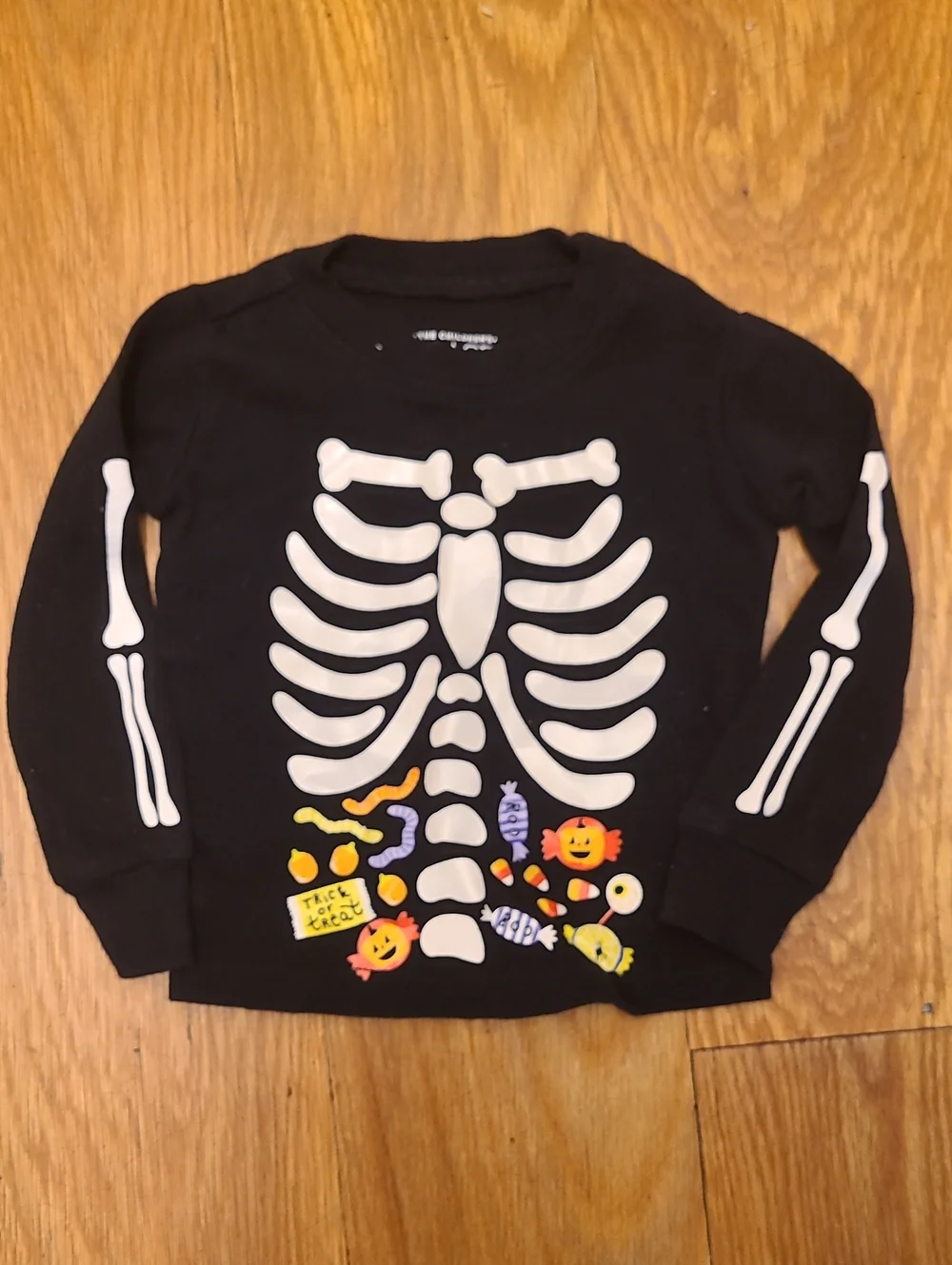 Halloween Black Skeleton Two piece set Size 3-6 months